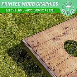 GoSports Classic Cornhole Sets – Choose 4'x2' or 3'x2' - Includes 8 Bean Bags, Travel Case and Game Rules (Choice of Style)