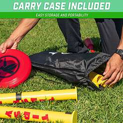 GoSports Tipsy Toss Game Set - Flying Disc Bottle Drop Yard Game - Choose Pro or Standard
