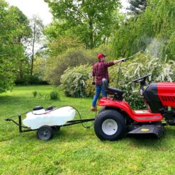 Brinly ST-152BH-A Self-Storing Tow Behind Lawn and Garden Sprayer with Collapsible Boom, 15-Gallon