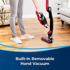 BISSELL 3079 Featherweight Cordless XRT 14.4V Stick Vacuum, Black, Red