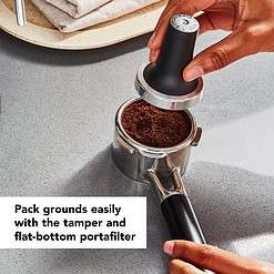 KitchenAid KES6503ER Metal Semi-Automatic Espresso Machine, Empire Red, 1.4 Liters
