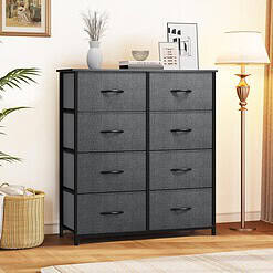 YITAHOME Dresser for Bedroom, Fabric Dresser with 8 Drawers, Tall Dresser, Chest of Drawers for Closet