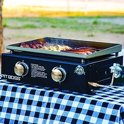 Pit Boss PB336GS 2 Burner Liquid Propane Tabletop Outdoor Griddle Black