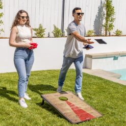 GoSports Classic Cornhole Sets – Choose 4'x2' or 3'x2' - Includes 8 Bean Bags, Travel Case and Game Rules (Choice of Style)
