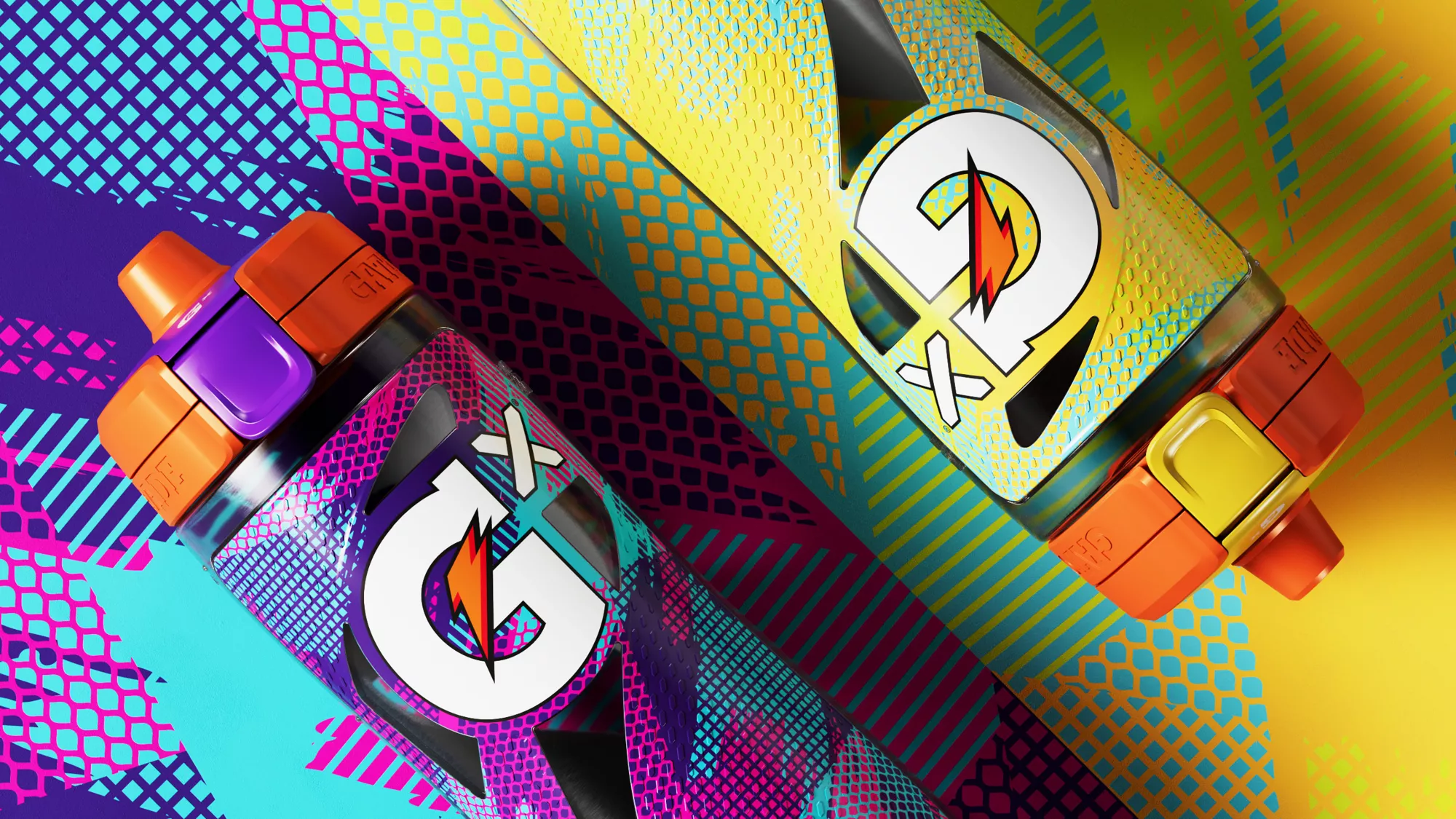 Gatorade Gx 30 oz. Bottle, Glitched Tropic