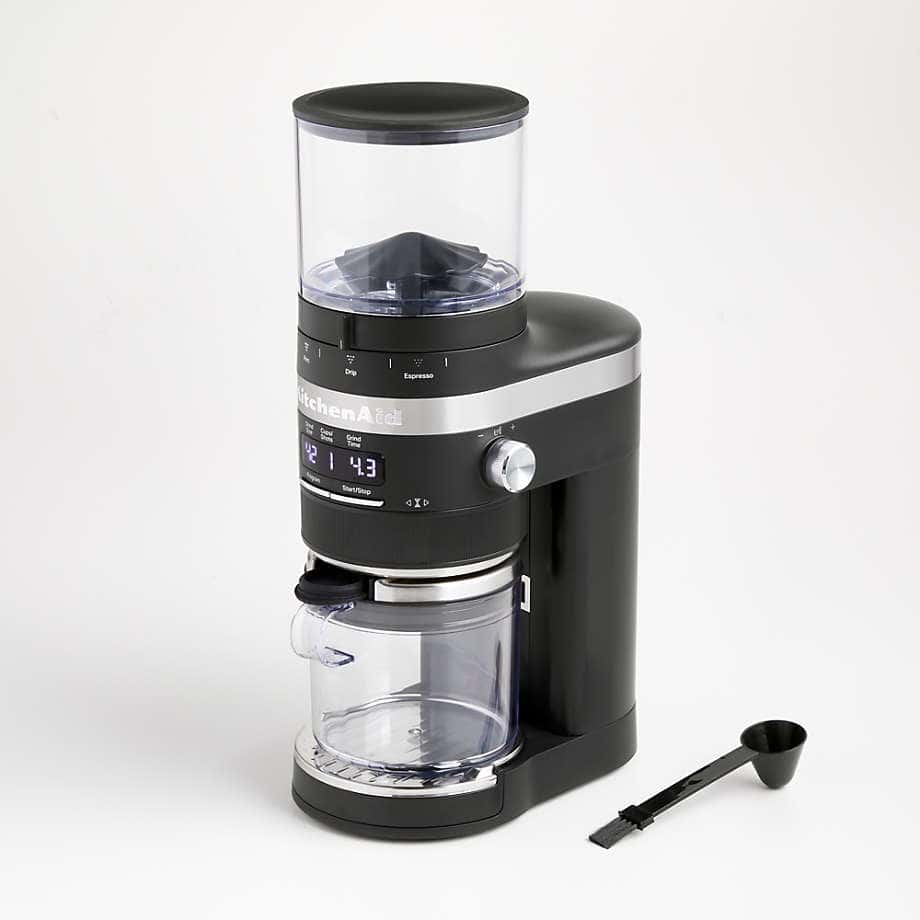 KitchenAid Matte Black Burr Coffee Grinder