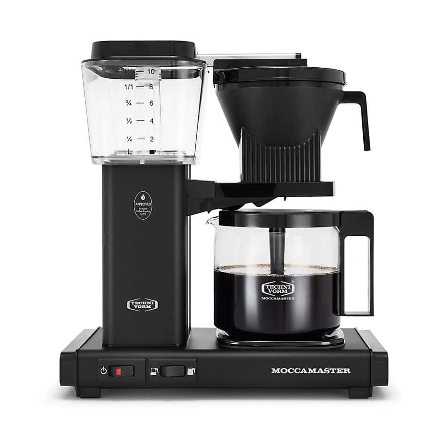 Moccamaster KBGV Select Glass Brewer 10-Cup Matte Black Coffee Maker