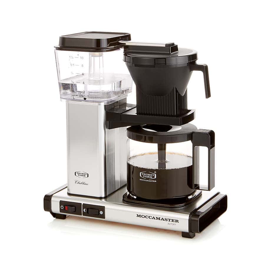 Moccamaster KBGV Select Glass Brewer 10-Cup Polished Silver Coffee Maker - Polished Silver