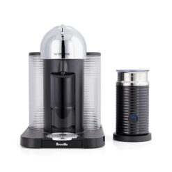 Nespresso by Breville VertuoLine Chrome Coffee and Espresso Machine with Aeroccino Frother