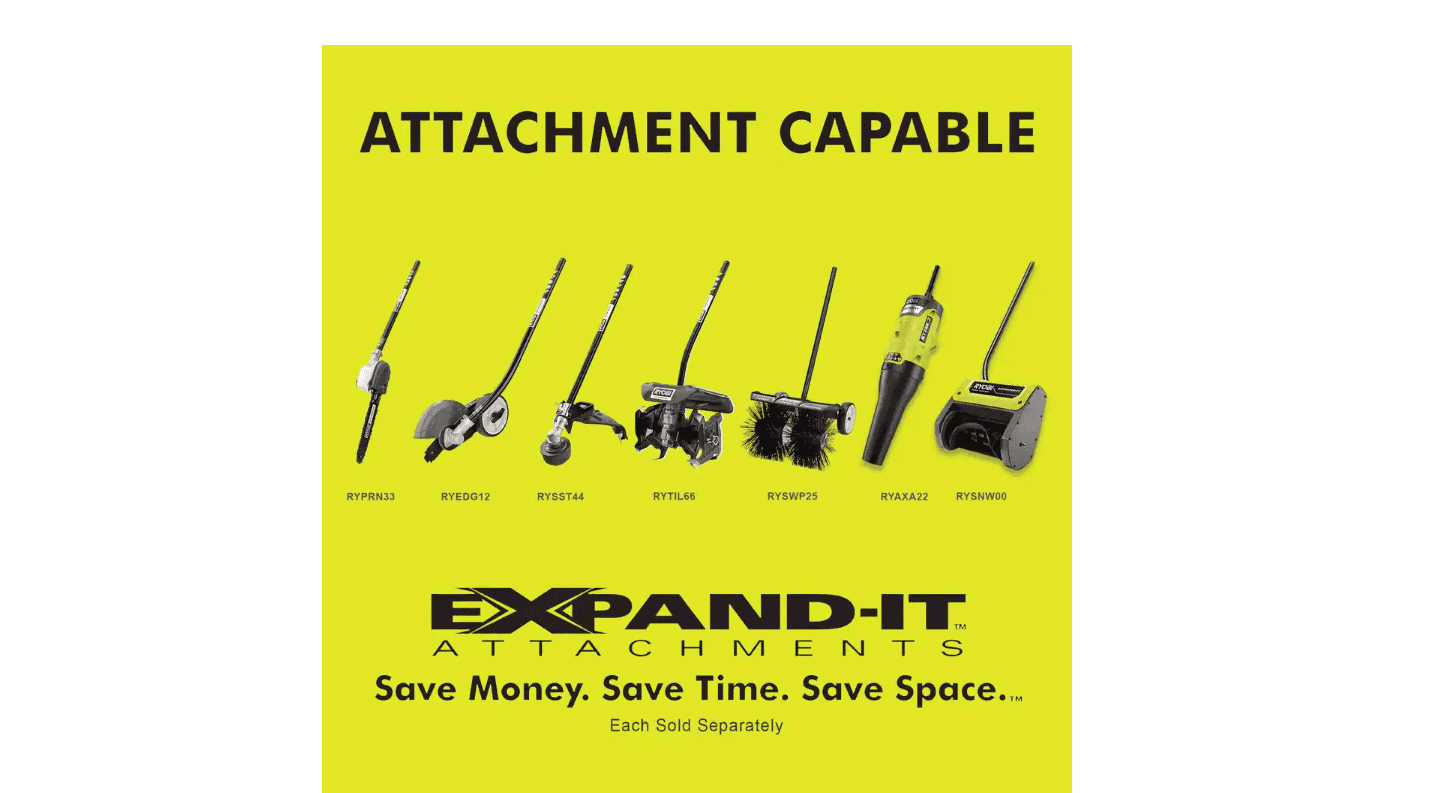 RYOBI RY41135 18 in. 10 Amp Attachment Capable Electric String Trimmer