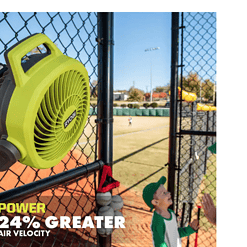 RYOBI PCL811B ONE+ 18V Cordless Hybrid WHISPER SERIES 7-1/2 in. Fan (Tool Only)