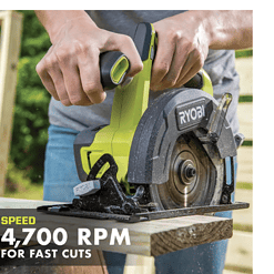 RYOBI PCL500B ONE+ 18V Cordless 5 1/2 in. Circular Saw (Tool Only)