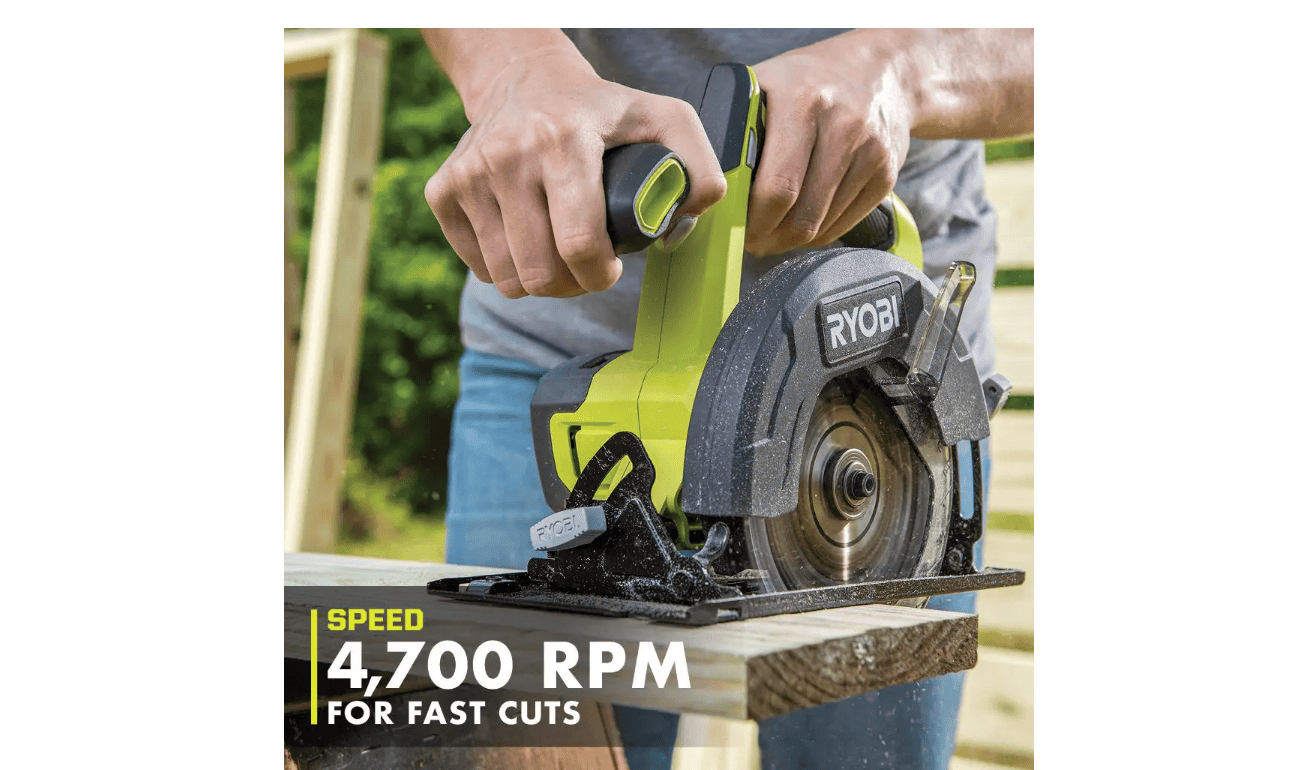 RYOBI PCL500B ONE+ 18V Cordless 5 1/2 in. Circular Saw (Tool Only)
