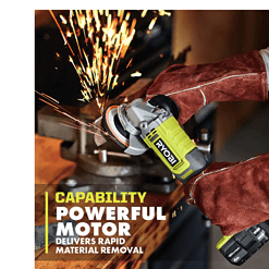 RYOBI PCL445B ONE+ 18V Cordless 4-1/2 in. Angle Grinder (Tool Only)