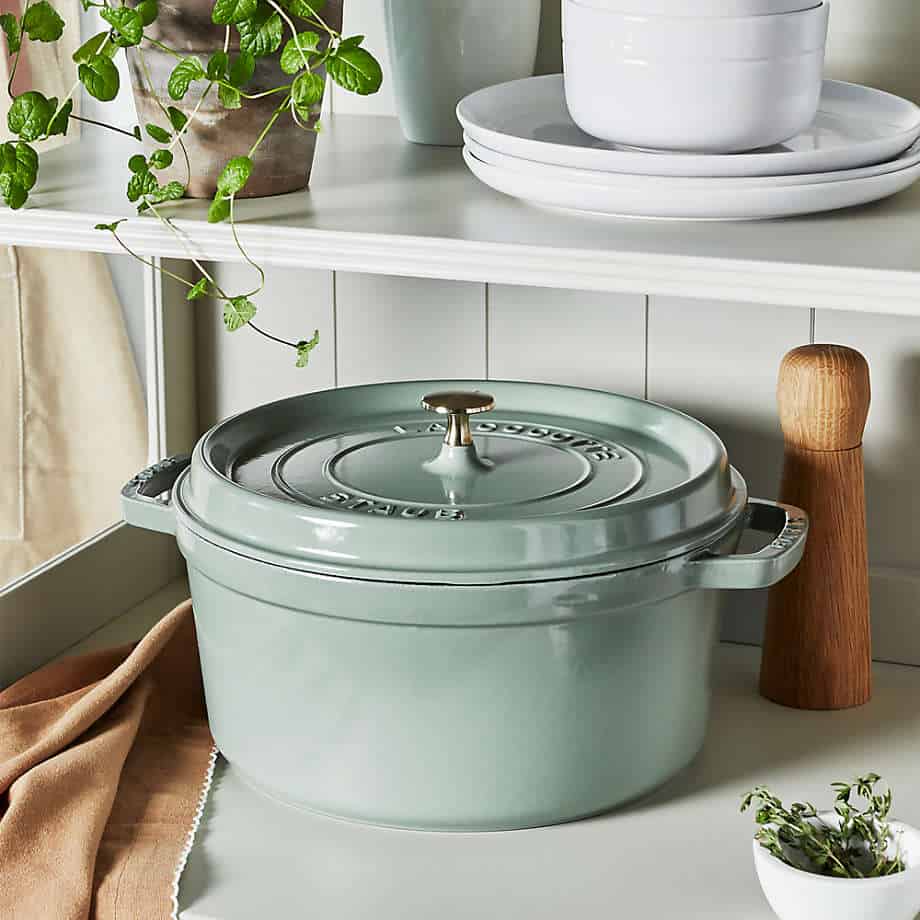 Staub 5.5-Qt. Eucalyptus Round Cocotte
