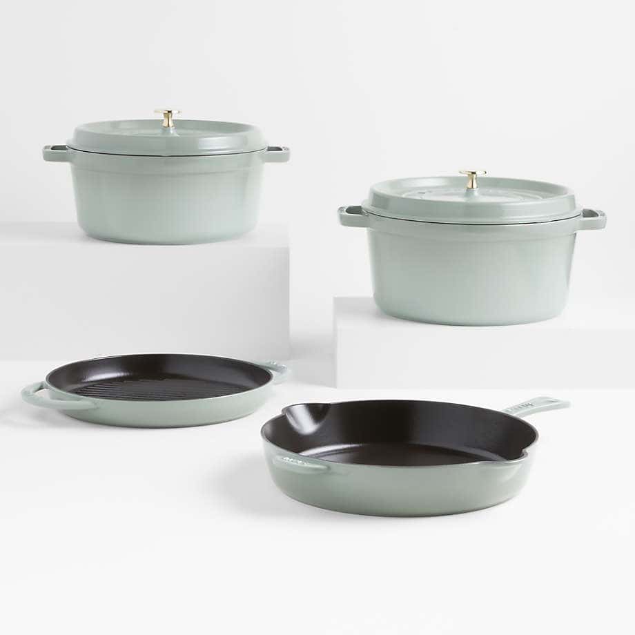 Staub 5.5-Qt. Eucalyptus Round Cocotte
