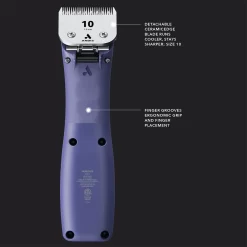 Andis eMERGE Cordless Dog Hair Clipper Purple