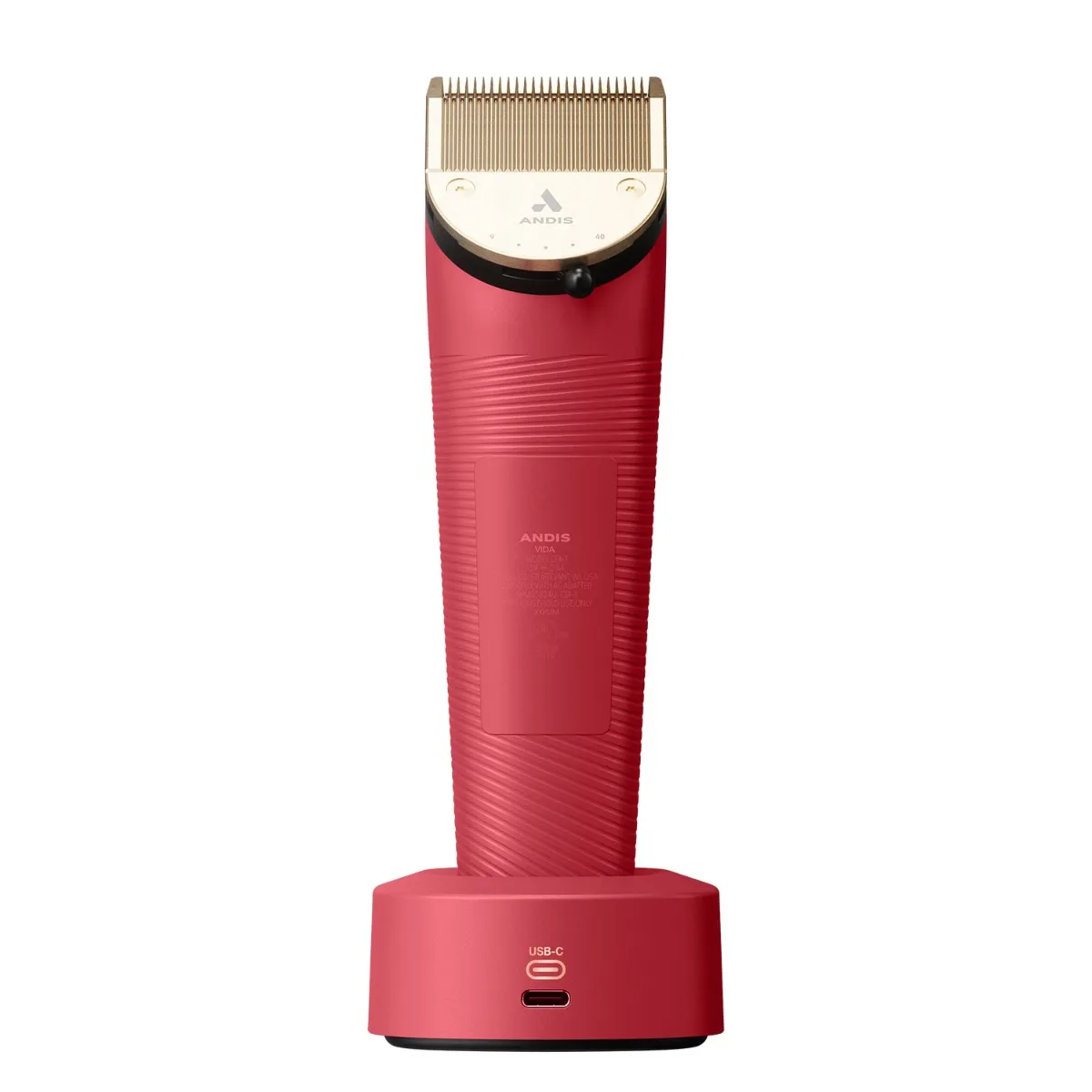 Andis Vida Adjustable Blade Dog Hair Clipper Raspberry