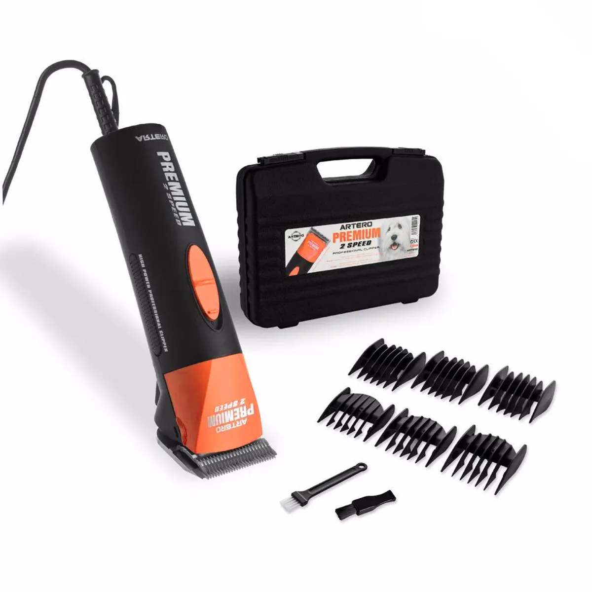 Artero Premium 2 Speed Orange Dog Hair Clippers