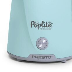 Presto 04867 1470W 8 oz. Kernels Aqua PopLite Plus Hot Air Popper Popcorn Machine with On/Off Switch
