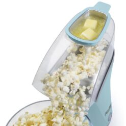 Presto 04867 1470W 8 oz. Kernels Aqua PopLite Plus Hot Air Popper Popcorn Machine with On/Off Switch