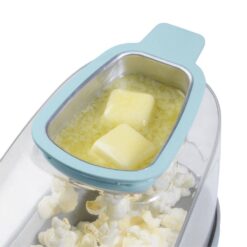 Presto 04867 1470W 8 oz. Kernels Aqua PopLite Plus Hot Air Popper Popcorn Machine with On/Off Switch