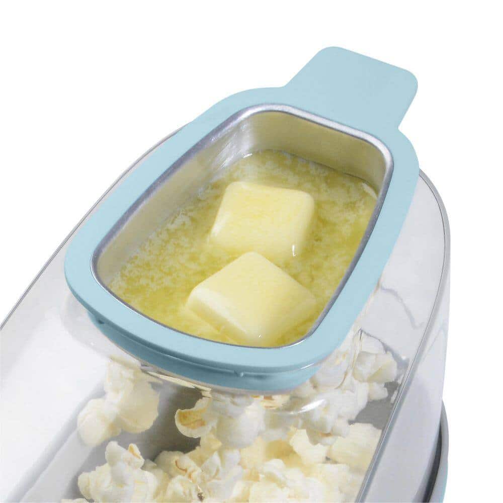 Presto 04867 1470W 8 oz. Kernels Aqua PopLite Plus Hot Air Popper Popcorn Machine with On/Off Switch