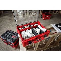 Milwaukee Packout 19.7 in. Deep Storage Organizer 2100 cu in Black/Red