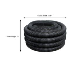 Advanced Drainage Systems 3 in. x 100 ft. Singlewall Perforated Drain Pipe