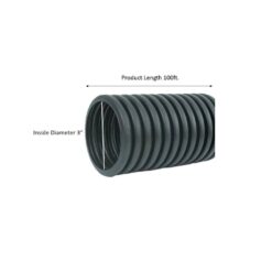 Advanced Drainage Systems 3 in. x 100 ft. Singlewall Perforated Drain Pipe
