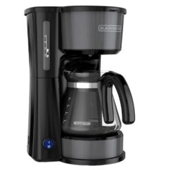 BLACK+DECKER 985119594M 4-in-1 Coffee Station 5-Cup Stainless Steel Black Coffee Maker