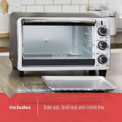 BLACK+DECKER TO1950SBD 6-Slice Toaster Oven in Black