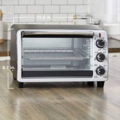 BLACK+DECKER TO1950SBD 6-Slice Toaster Oven in Black