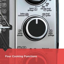BLACK+DECKER TO1950SBD 6-Slice Toaster Oven in Black
