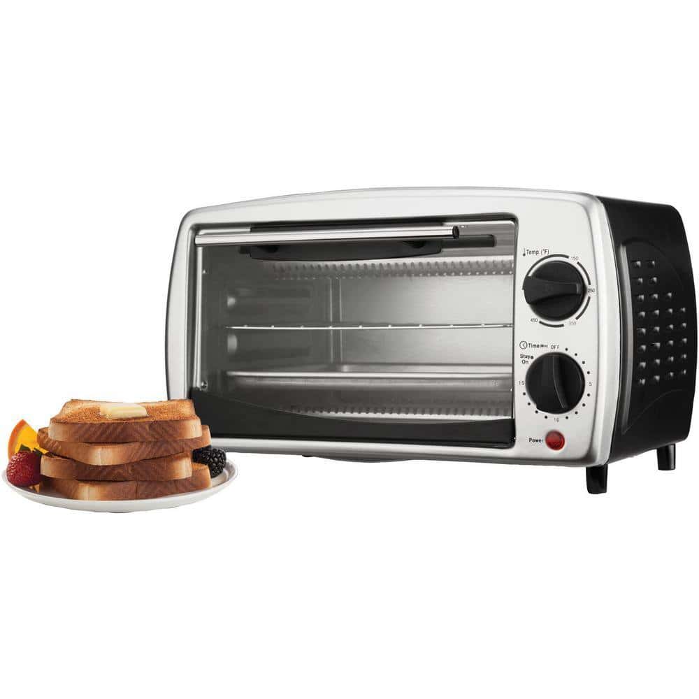 Brentwood Appliances TS-345B 700 W Silver 4-Slice Toaster Oven and Broiler