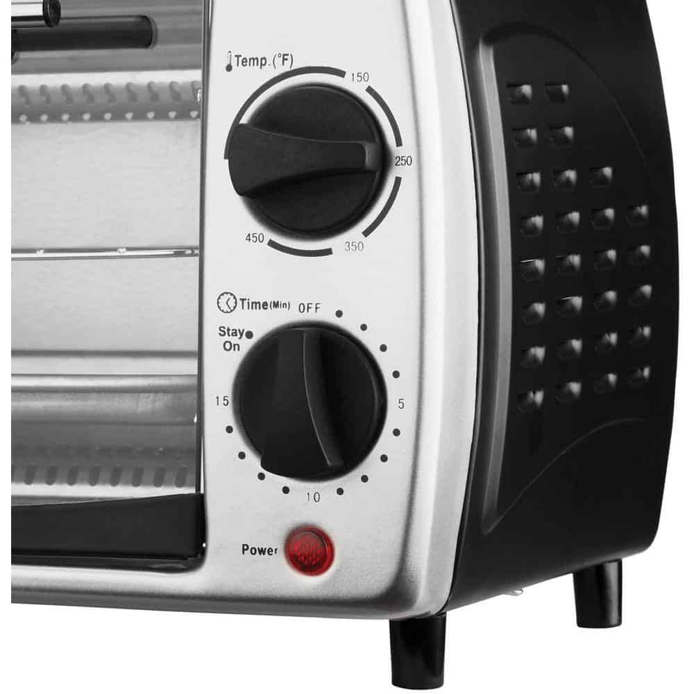 Brentwood Appliances TS-345B 700 W Silver 4-Slice Toaster Oven and Broiler