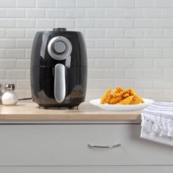 Classic Cuisine KIT-APP2 2.3 Qt. Black Electric Air Fryer with Nonstick Interior