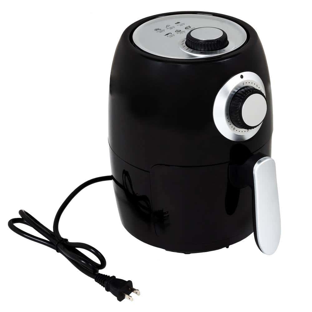 Classic Cuisine KIT-APP2 2.3 Qt. Black Electric Air Fryer with Nonstick Interior