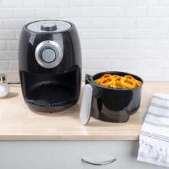 Classic Cuisine KIT-APP2 2.3 Qt. Black Electric Air Fryer with Nonstick Interior