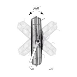Commercial Electric 20 in. 3-Speed High Velocity Floor Fan