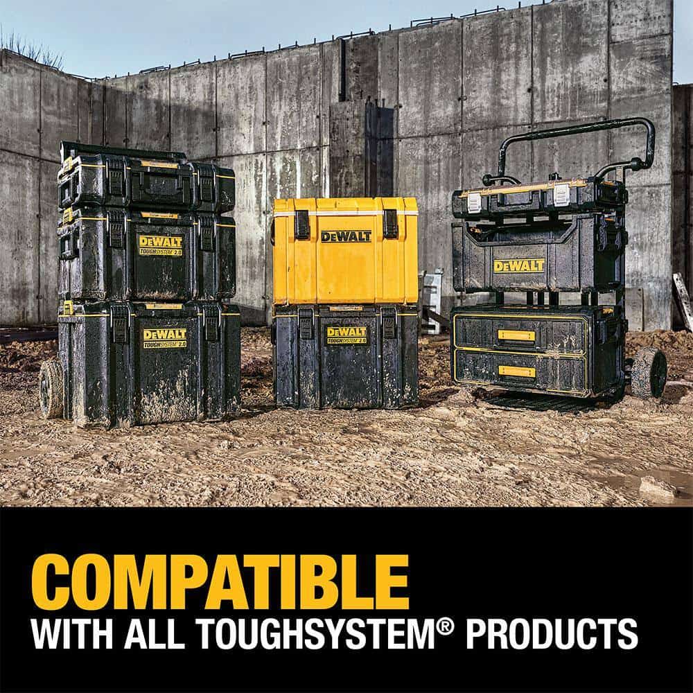DEWALT DWST08165W14835 Toughsystem 2.0, 22 in. Small Tool Box with 10-Compartment Pro Small Parts Organizer