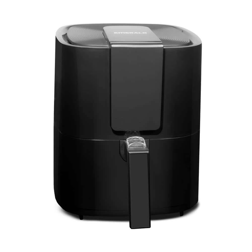 Emerald SM-AIR-1804-5.0 5.5 qt. Black Digital Air Fryer with Slide Out Pan/Detachable Basket