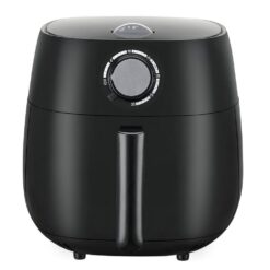Emerald SM-AIR-1818 4.2 Qt. 1800-Watt Black Air Fryer with Double Ceramic Basket and Pan Set and Rapid Air Technology