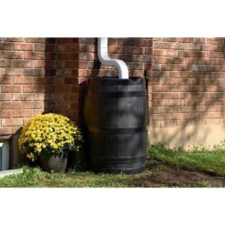 FCMP Outdoor RC45-BLK 45 Gal. RC45 Rain Barrel, Black