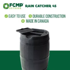 FCMP Outdoor RC45-BLK 45 Gal. RC45 Rain Barrel, Black