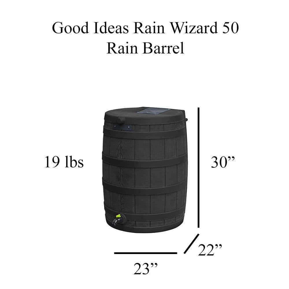 Good Ideas Rain Wizard Eco 50 Gal. Rain Barrel