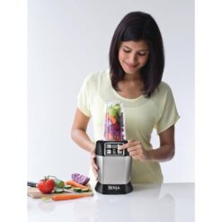 NINJA BL480D Nutri Auto iQ 24 oz. 3-Speed Black High Speed Single Serve Blender