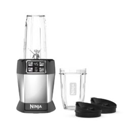 NINJA BL480D Nutri Auto iQ 24 oz. 3-Speed Black High Speed Single Serve Blender