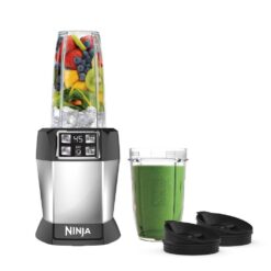 NINJA BL480D Nutri Auto iQ 24 oz. 3-Speed Black High Speed Single Serve Blender