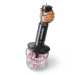 NutriBullet NBI60100 2-Speed Black Immersion Blender System with Attachments